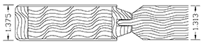 Solid Wood Raised Panel Cross Section Solid Wood Raised Panel Cross Section